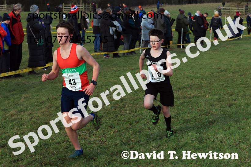 Boys Under-13s 2024 Northern Cross Country Champs., Sedgefield. Photo: David T. Hewitson/Sports for All Pics
